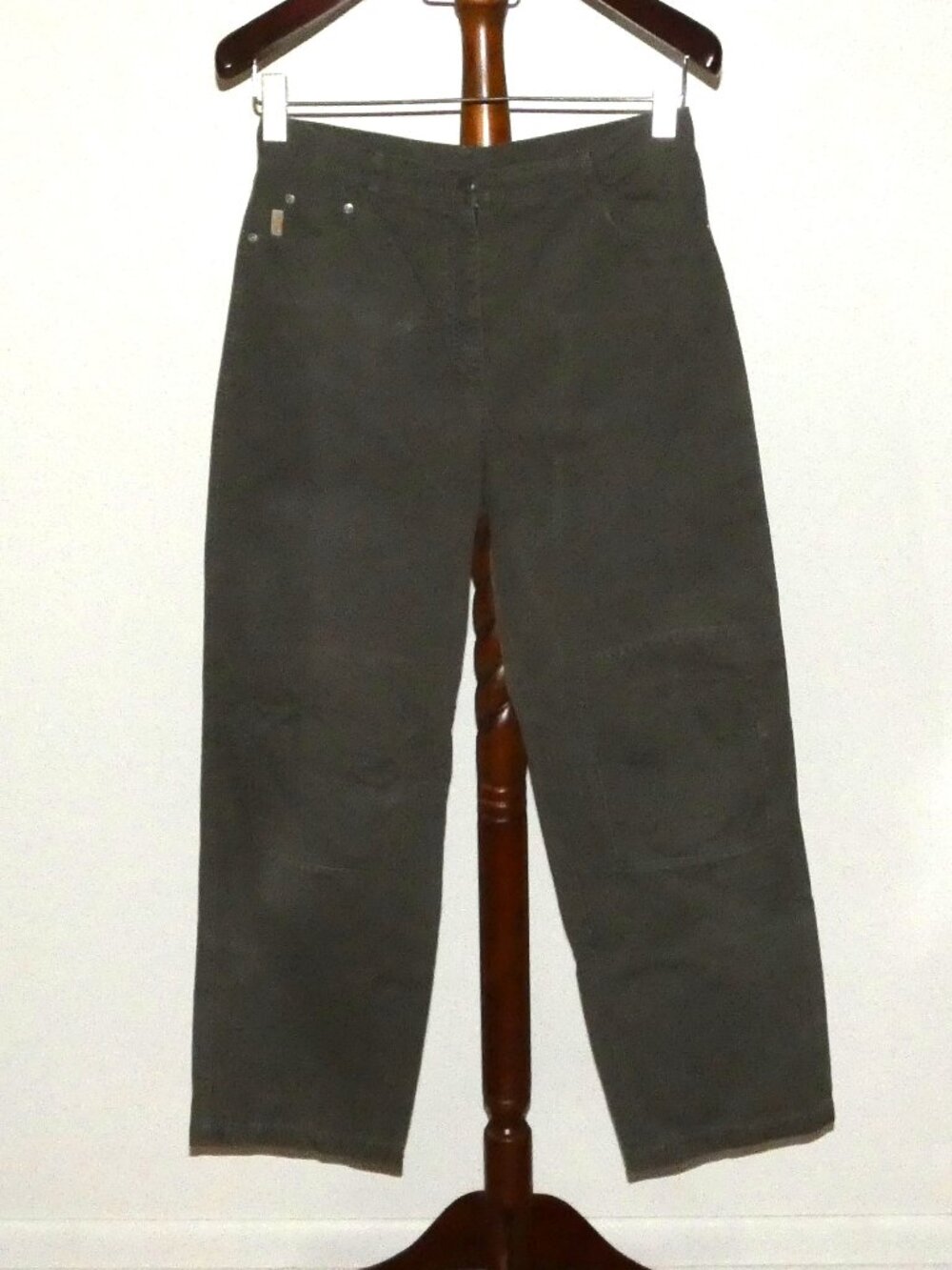 Oilily Women's Wear Olive Green Gray Pants Size 42, 32 x 29